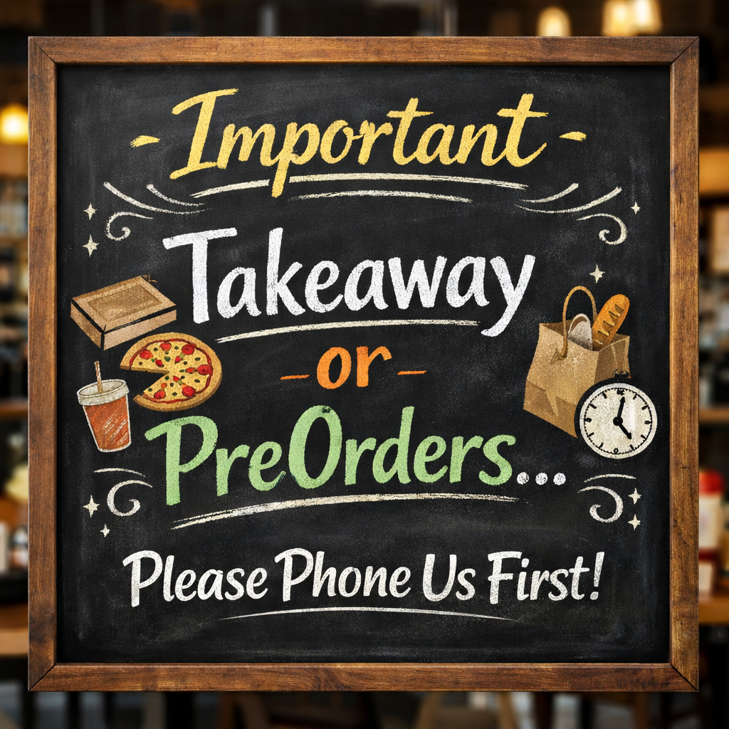 Preorders and Takeaway Service